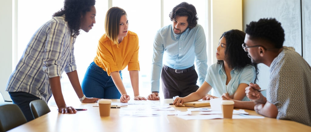 Team working together